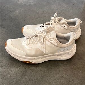 Hoka Transport White Running Shoes or Casual Size 11